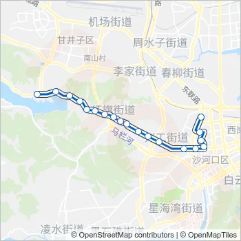 705路区间车 Bus Line Map