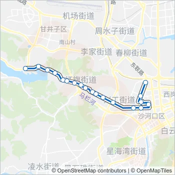 705路区间车 Bus Line Map