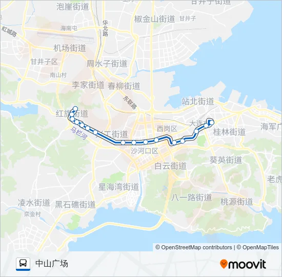 708路区间车 Bus Line Map