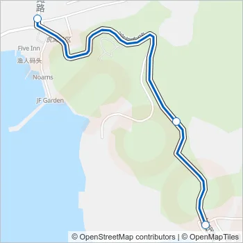 712路区间车 Bus Line Map