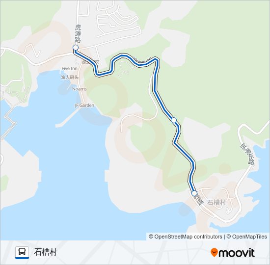 公交712区间车路的线路图