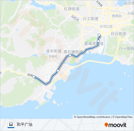 公交临时路2号线路的线路图