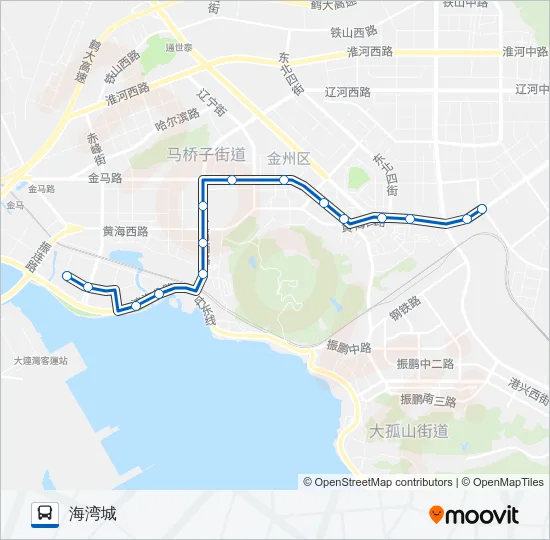 开发区9路加车 Bus Line Map