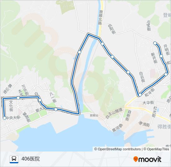 旅顺口3路加车 bus Line Map