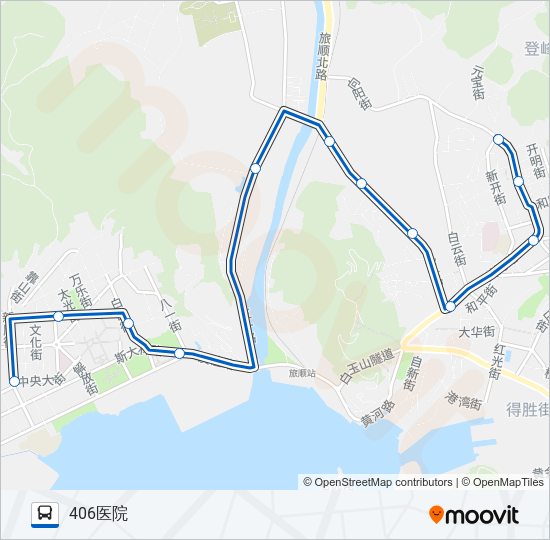 公交旅顺口3加车路的线路图