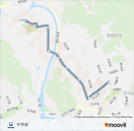 旅顺口4路晚间 bus Line Map