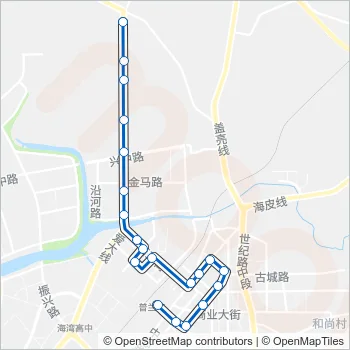 普兰店101路 Bus Line Map