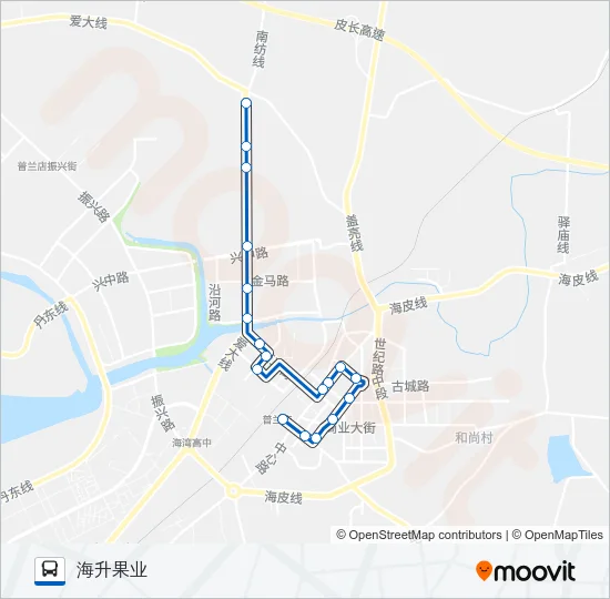 普兰店101路 Bus Line Map