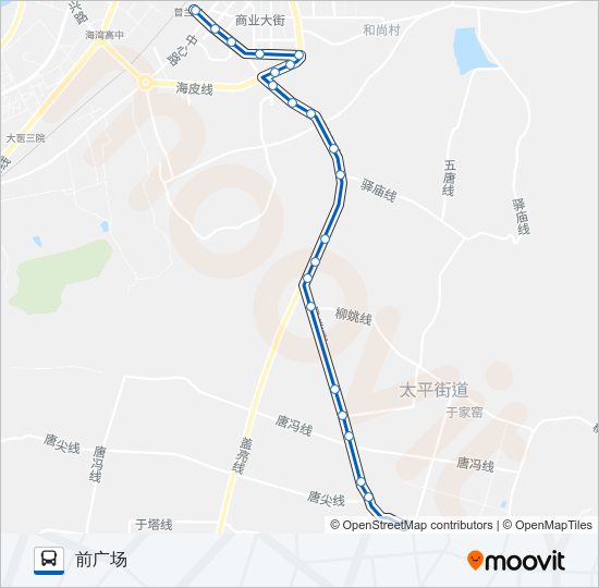 公交普兰店102路的线路图