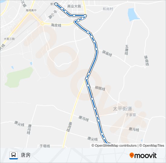 公交普兰店102路的线路图