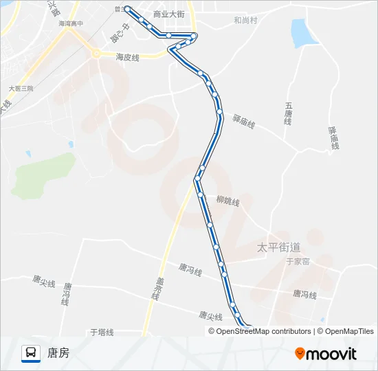 普兰店102路 Bus Line Map