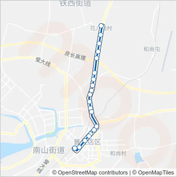 普兰店103路 Bus Line Map