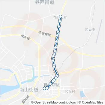 普兰店103路 Bus Line Map