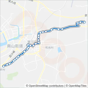 普兰店105路 Bus Line Map