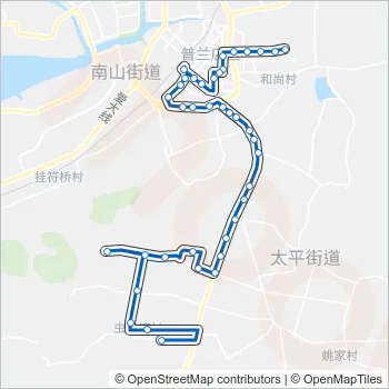 普兰店106路 Bus Line Map