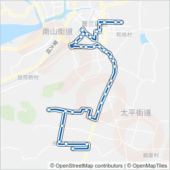 普兰店106路 Bus Line Map