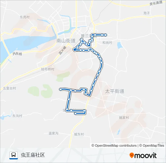 普兰店106路 Bus Line Map