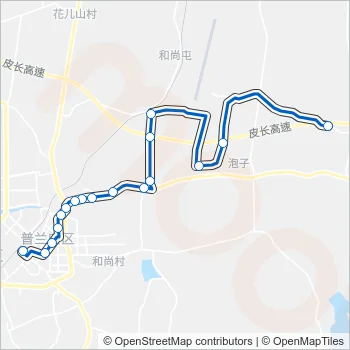普兰店108路 Bus Line Map
