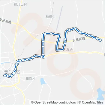 普兰店108路 Bus Line Map