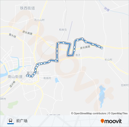 普兰店108路 Bus Line Map