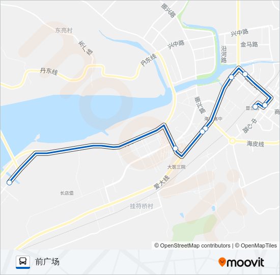普兰店109路 Bus Line Map