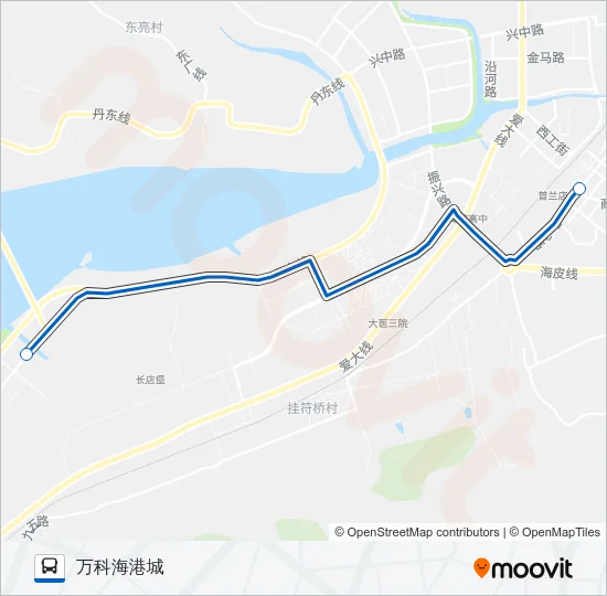 普兰店109路 Bus Line Map