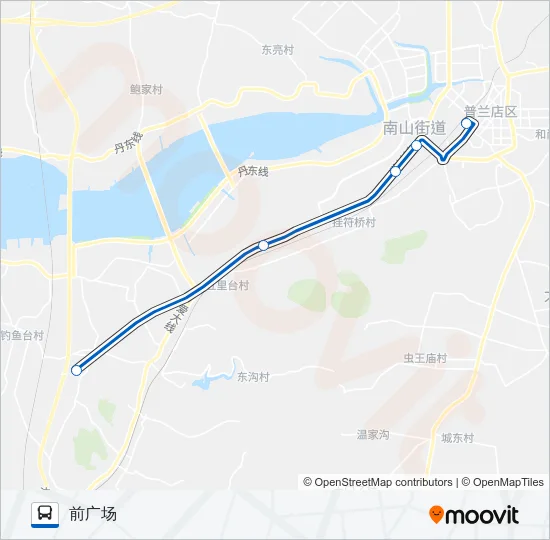 公交普兰店202路的线路图