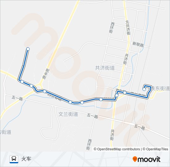 瓦房店3路四院 Bus Line Map