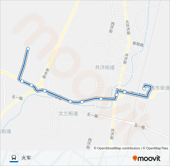 瓦房店3路四院 Bus Line Map