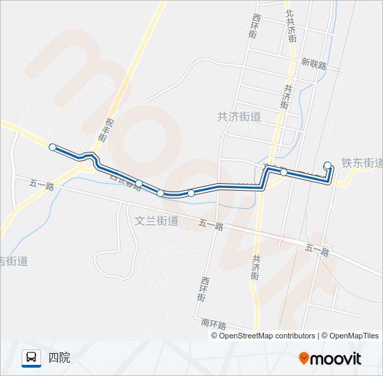 瓦房店3路四院 Bus Line Map