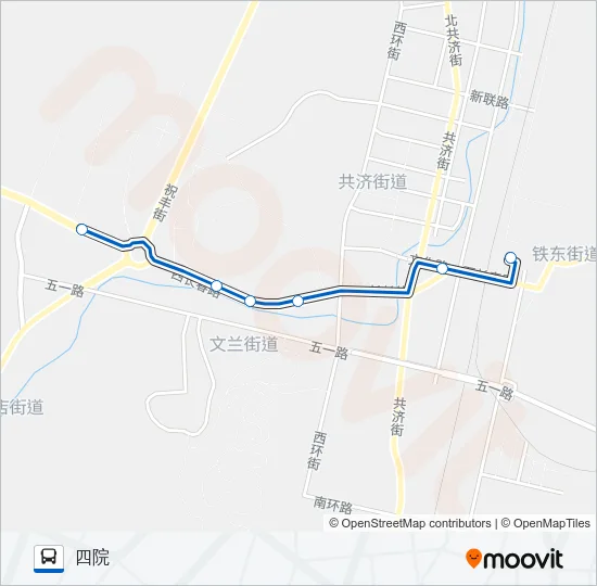 瓦房店3路四院 Bus Line Map