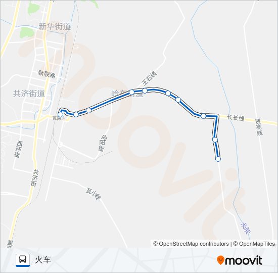 瓦房店4路孙屯 Bus Line Map
