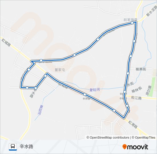 辛寨子环路内环 bus Line Map