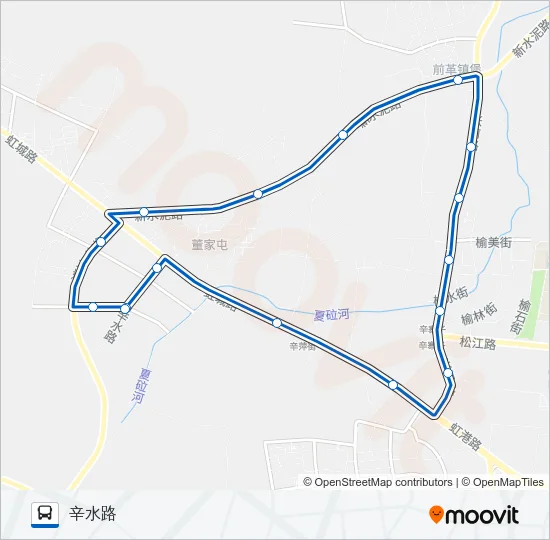 辛寨子环路外环 Bus Line Map