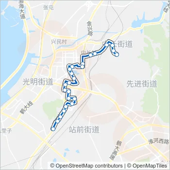 金州101加车 Bus Line Map