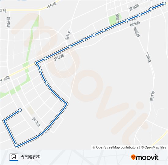 公交长兴岛111路的线路图