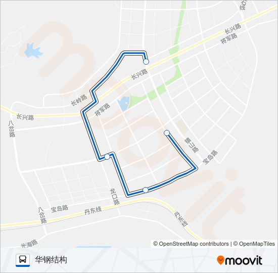 长兴岛112路 bus Line Map