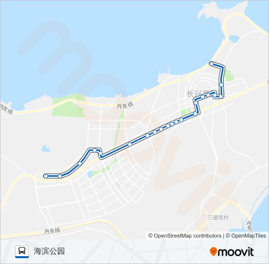 长兴岛113路 bus Line Map