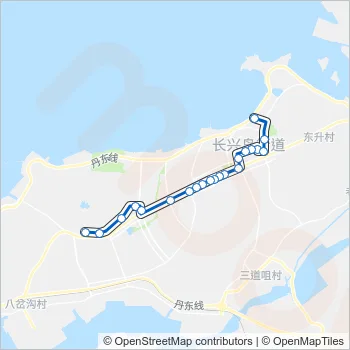长兴岛113路 Bus Line Map