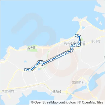 长兴岛113路 Bus Line Map