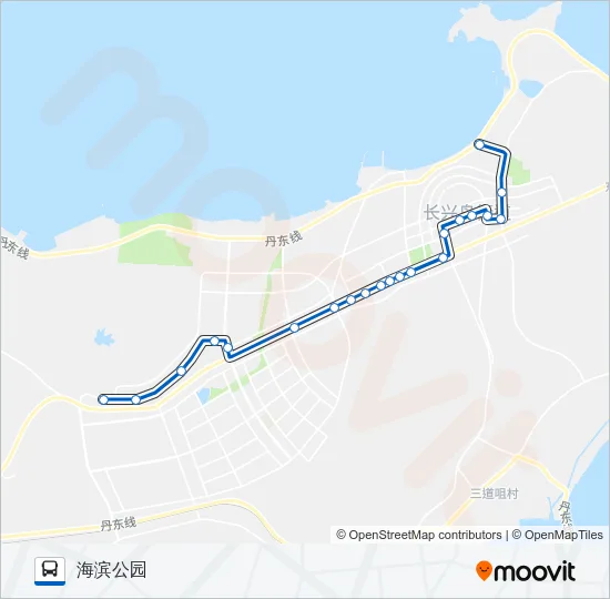 长兴岛113路 Bus Line Map