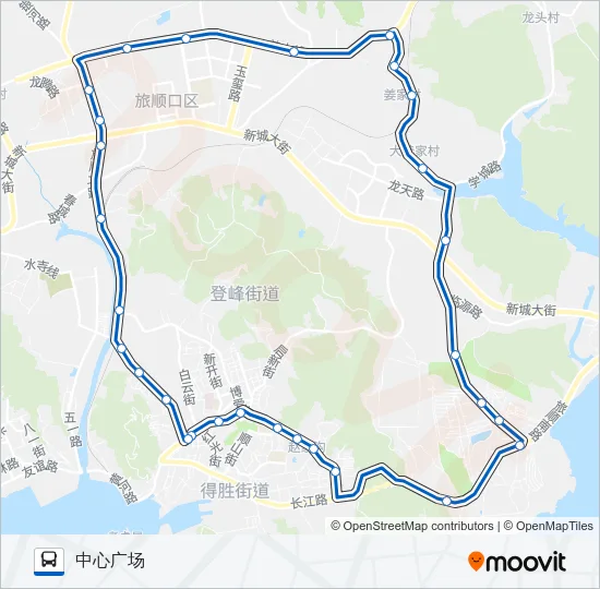 旅顺口20路内环 Bus Line Map