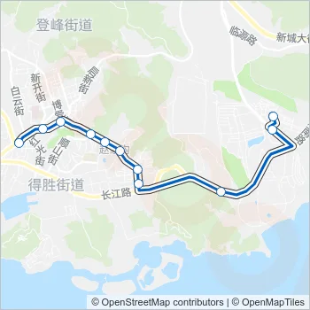 旅顺口20路南线 Bus Line Map