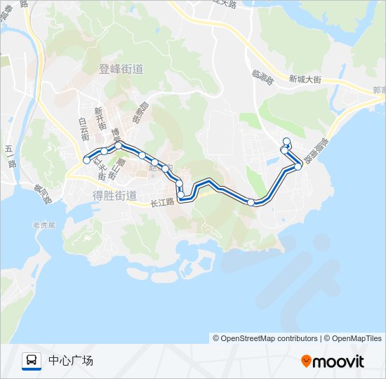 公交旅顺口20南线路的线路图