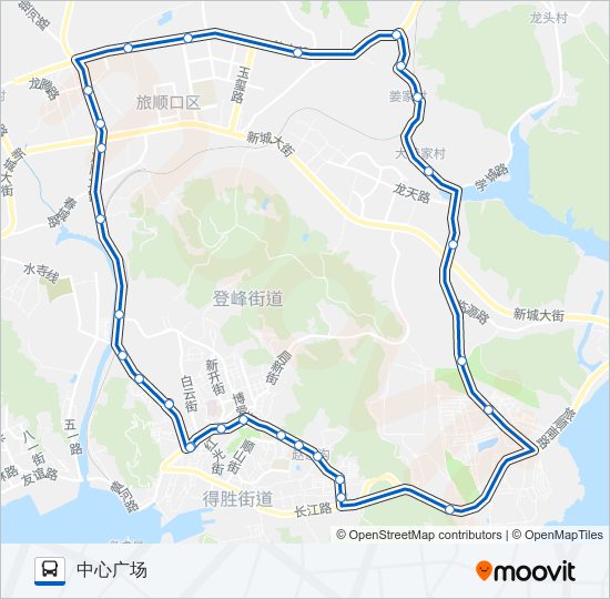旅顺口20路外环 bus Line Map