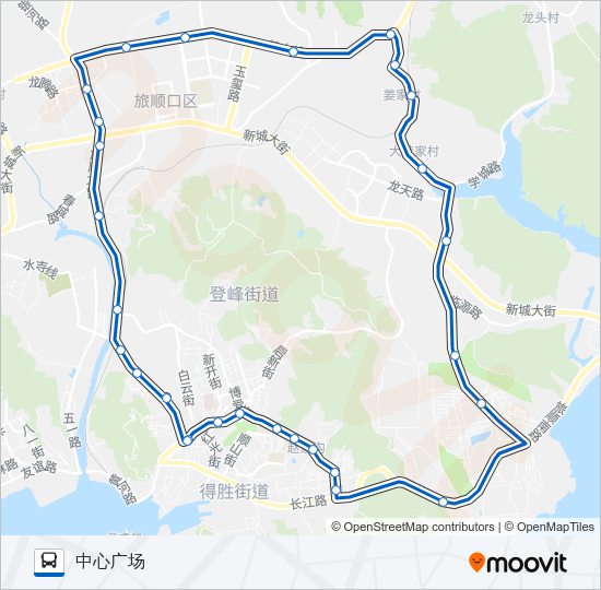 旅顺口20路外环 Bus Line Map