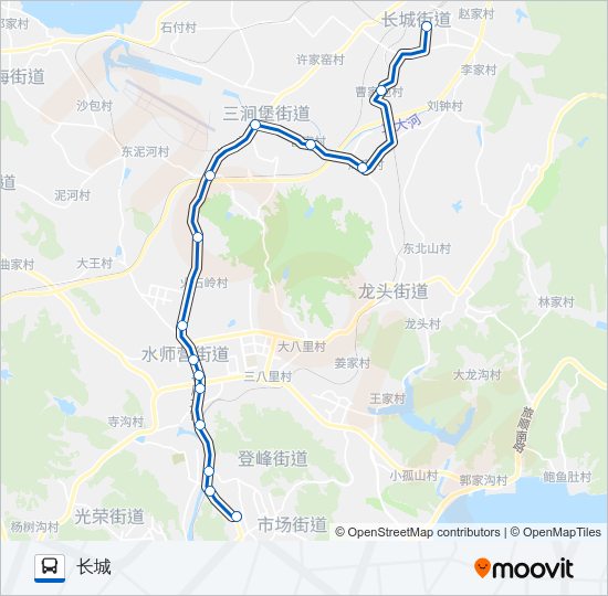 旅顺口27路加车 Bus Line Map