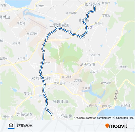 旅顺口27路加车 Bus Line Map
