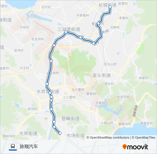 旅顺口27路加车 Bus Line Map