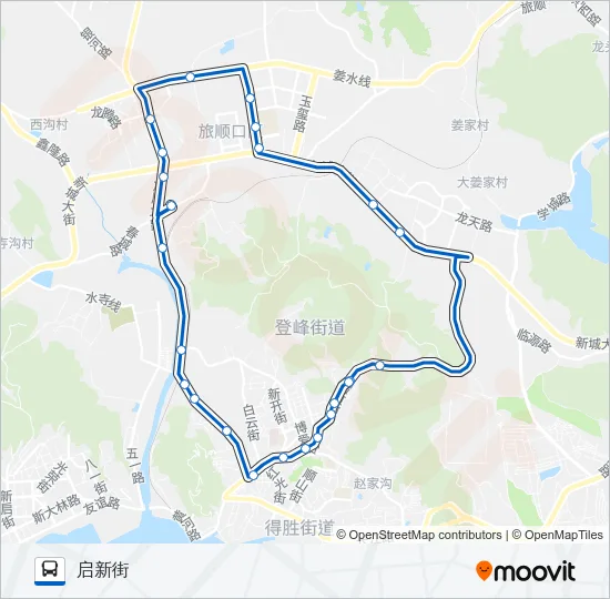 旅顺口31路外环 Bus Line Map